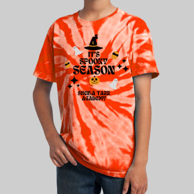Youth Tie-Dye T-Shirt - Fall Holidays - Spooky Season Thumbnail