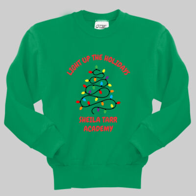Youth Crewneck - Winter Holidays - Light Up - Red Thumbnail