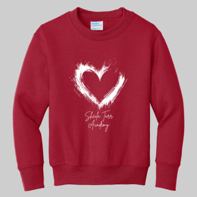 Youth Crewneck - Spring - Valentine's Heart Thumbnail